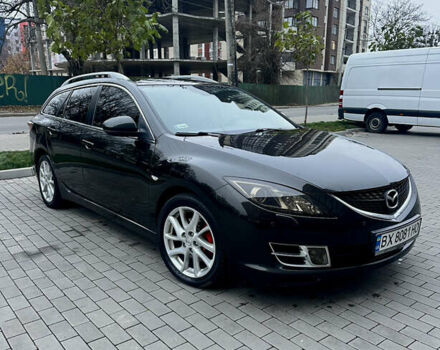 Черный Мазда 6, объемом двигателя 2 л и пробегом 235 тыс. км за 9200 $, фото 1 на Automoto.ua