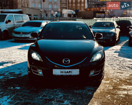 Черный Мазда 6, объемом двигателя 2 л и пробегом 176 тыс. км за 7800 $, фото 1 на Automoto.ua