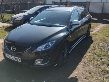 Черный Мазда 6, объемом двигателя 2 л и пробегом 362 тыс. км за 6200 $, фото 1 на Automoto.ua