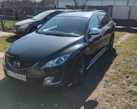 Черный Мазда 6, объемом двигателя 2 л и пробегом 362 тыс. км за 6200 $, фото 1 на Automoto.ua