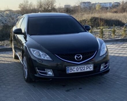 Черный Мазда 6, объемом двигателя 2.2 л и пробегом 265 тыс. км за 7414 $, фото 1 на Automoto.ua
