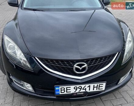 Черный Мазда 6, объемом двигателя 1.8 л и пробегом 190 тыс. км за 6400 $, фото 1 на Automoto.ua