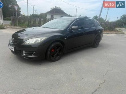 Черный Мазда 6, объемом двигателя 2 л и пробегом 280 тыс. км за 5800 $, фото 1 на Automoto.ua
