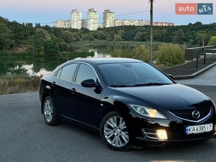 Черный Мазда 6, объемом двигателя 2 л и пробегом 172 тыс. км за 8300 $, фото 1 на Automoto.ua
