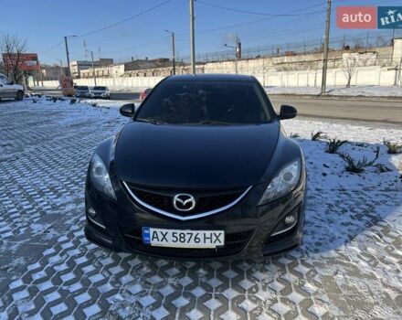 Черный Мазда 6, объемом двигателя 1.8 л и пробегом 131 тыс. км за 8000 $, фото 1 на Automoto.ua