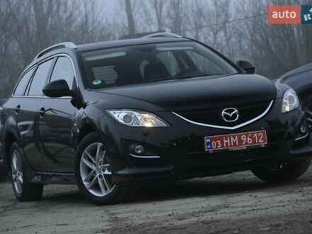 Черный Мазда 6, объемом двигателя 2 л и пробегом 191 тыс. км за 7999 $, фото 1 на Automoto.ua