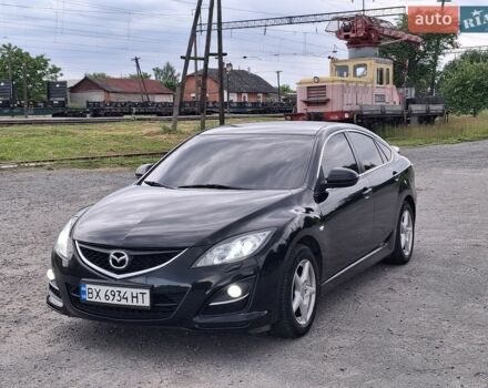 Черный Мазда 6, объемом двигателя 2 л и пробегом 272 тыс. км за 6850 $, фото 1 на Automoto.ua