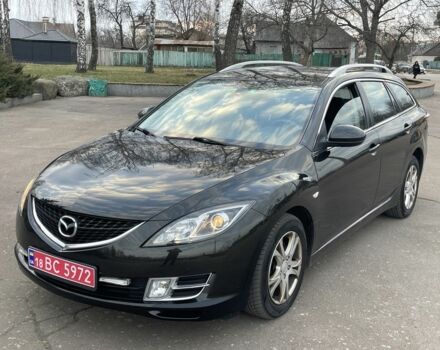 Черный Мазда 6, объемом двигателя 2 л и пробегом 203 тыс. км за 7850 $, фото 1 на Automoto.ua