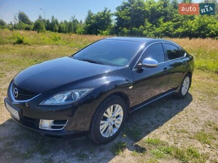 Черный Мазда 6, объемом двигателя 2 л и пробегом 268 тыс. км за 7700 $, фото 1 на Automoto.ua