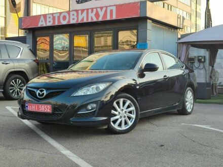 Черный Мазда 6, объемом двигателя 2 л и пробегом 175 тыс. км за 9100 $, фото 1 на Automoto.ua