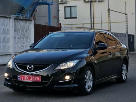 Черный Мазда 6, объемом двигателя 2 л и пробегом 219 тыс. км за 8500 $, фото 1 на Automoto.ua