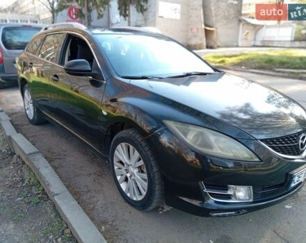 Черный Мазда 6, объемом двигателя 2 л и пробегом 300 тыс. км за 4900 $, фото 1 на Automoto.ua