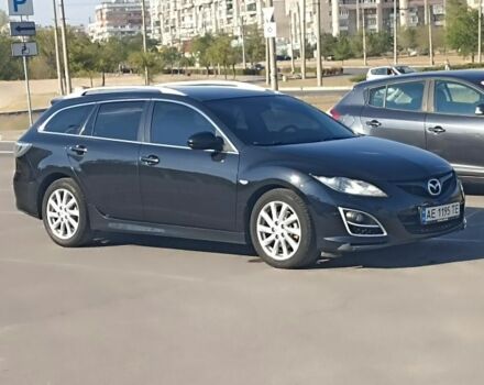 Черный Мазда 6, объемом двигателя 2.2 л и пробегом 210 тыс. км за 8000 $, фото 1 на Automoto.ua
