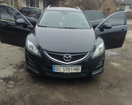 Черный Мазда 6, объемом двигателя 2.2 л и пробегом 305 тыс. км за 7200 $, фото 1 на Automoto.ua