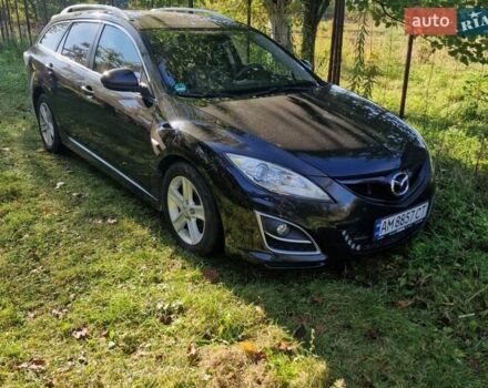 Черный Мазда 6, объемом двигателя 2.18 л и пробегом 265 тыс. км за 7800 $, фото 1 на Automoto.ua