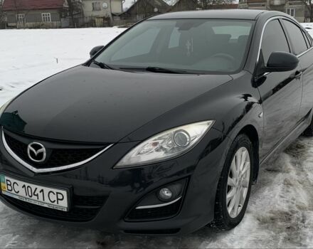 Черный Мазда 6, объемом двигателя 2 л и пробегом 220 тыс. км за 7885 $, фото 1 на Automoto.ua