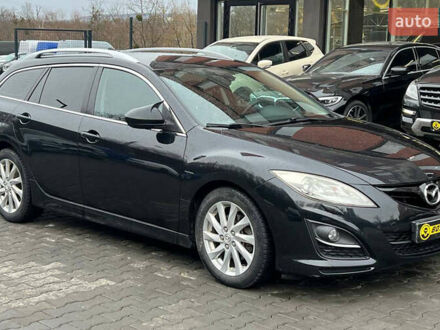 Черный Мазда 6, объемом двигателя 2.2 л и пробегом 315 тыс. км за 8500 $, фото 1 на Automoto.ua