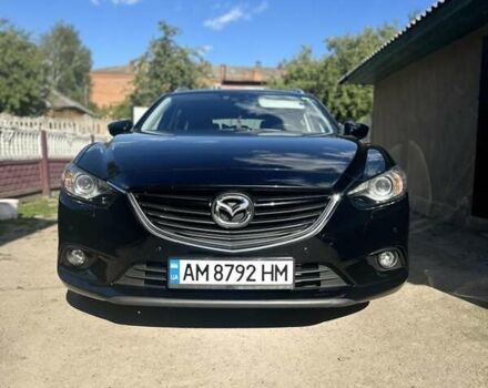 Черный Мазда 6, объемом двигателя 2.19 л и пробегом 230 тыс. км за 12200 $, фото 1 на Automoto.ua