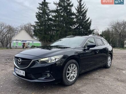 Черный Мазда 6, объемом двигателя 2.18 л и пробегом 240 тыс. км за 9500 $, фото 1 на Automoto.ua