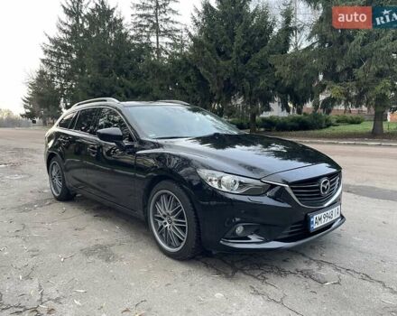 Черный Мазда 6, объемом двигателя 2.18 л и пробегом 175 тыс. км за 11000 $, фото 1 на Automoto.ua