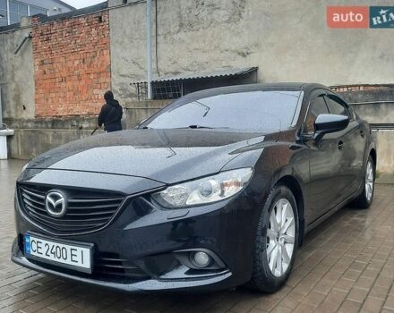 Черный Мазда 6, объемом двигателя 2 л и пробегом 190 тыс. км за 11550 $, фото 1 на Automoto.ua