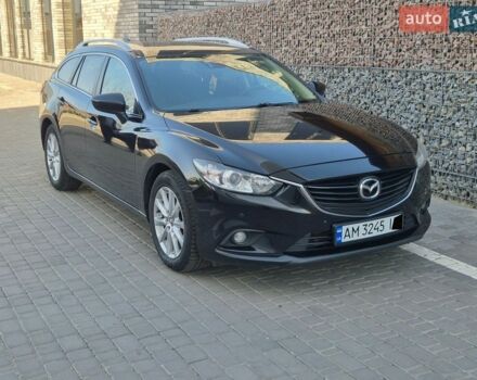 Черный Мазда 6, объемом двигателя 2.19 л и пробегом 263 тыс. км за 9200 $, фото 1 на Automoto.ua