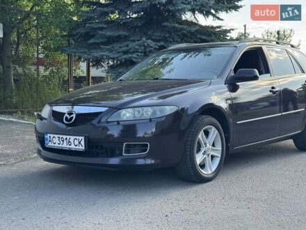 Коричневый Мазда 6, объемом двигателя 2 л и пробегом 200 тыс. км за 5500 $, фото 1 на Automoto.ua