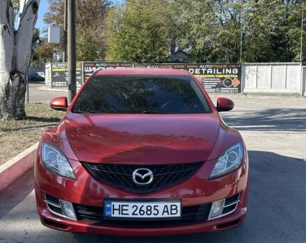 Красный Мазда 6, объемом двигателя 2 л и пробегом 213 тыс. км за 7500 $, фото 1 на Automoto.ua