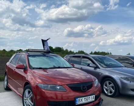 Червоний Мазда 6, об'ємом двигуна 2 л та пробігом 360 тис. км за 6800 $, фото 1 на Automoto.ua