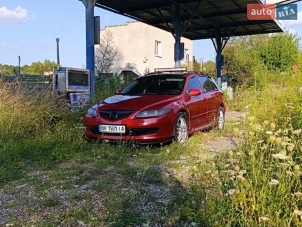 Красный Мазда 6, объемом двигателя 2 л и пробегом 360 тыс. км за 6800 $, фото 1 на Automoto.ua