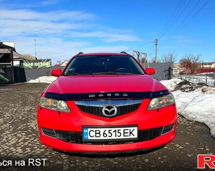 Красный Мазда 6, объемом двигателя 2 л и пробегом 320 тыс. км за 4700 $, фото 1 на Automoto.ua