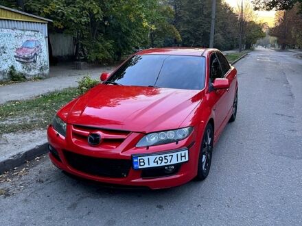 Красный Мазда 6, объемом двигателя 2.3 л и пробегом 228 тыс. км за 6500 $, фото 1 на Automoto.ua