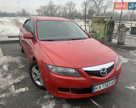 Красный Мазда 6, объемом двигателя 2 л и пробегом 200 тыс. км за 4700 $, фото 1 на Automoto.ua