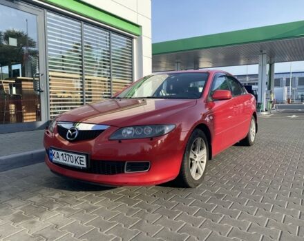Красный Мазда 6, объемом двигателя 2 л и пробегом 239 тыс. км за 6000 $, фото 1 на Automoto.ua