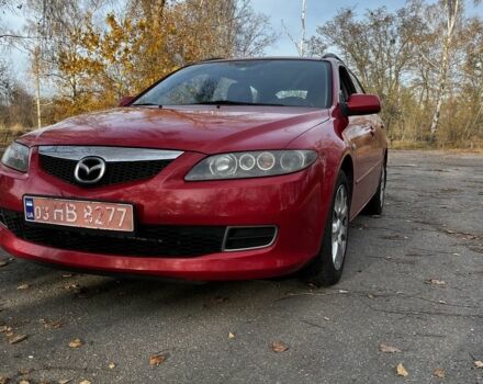 Красный Мазда 6, объемом двигателя 2 л и пробегом 307 тыс. км за 5800 $, фото 1 на Automoto.ua