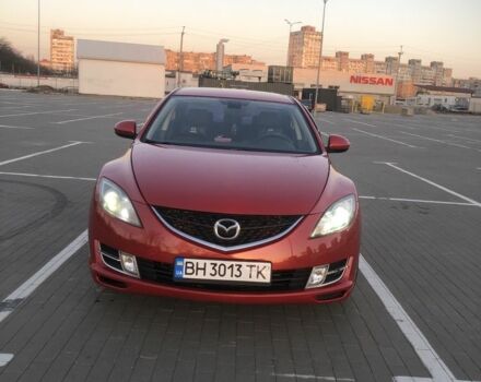 Красный Мазда 6, объемом двигателя 2 л и пробегом 219 тыс. км за 6000 $, фото 1 на Automoto.ua