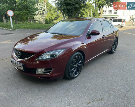 Красный Мазда 6, объемом двигателя 2 л и пробегом 185 тыс. км за 6399 $, фото 1 на Automoto.ua