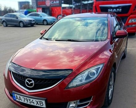 Красный Мазда 6, объемом двигателя 2 л и пробегом 232 тыс. км за 7500 $, фото 1 на Automoto.ua
