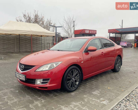 Красный Мазда 6, объемом двигателя 2 л и пробегом 158 тыс. км за 7100 $, фото 1 на Automoto.ua