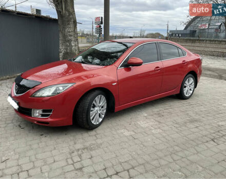 Красный Мазда 6, объемом двигателя 2 л и пробегом 215 тыс. км за 7500 $, фото 1 на Automoto.ua