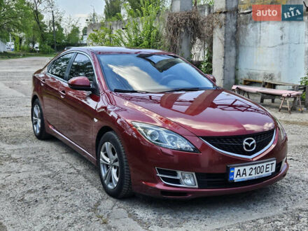 Красный Мазда 6, объемом двигателя 2 л и пробегом 230 тыс. км за 6600 $, фото 1 на Automoto.ua