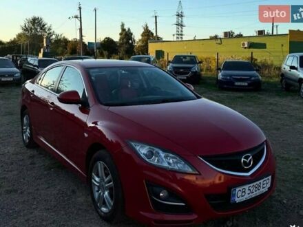 Красный Мазда 6, объемом двигателя 1.8 л и пробегом 356 тыс. км за 7500 $, фото 1 на Automoto.ua