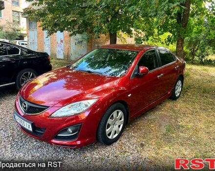 Красный Мазда 6, объемом двигателя 2 л и пробегом 210 тыс. км за 7800 $, фото 1 на Automoto.ua