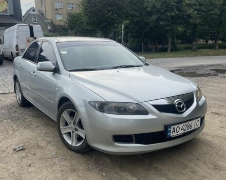 Серый Мазда 6, объемом двигателя 1.8 л и пробегом 255 тыс. км за 3800 $, фото 1 на Automoto.ua