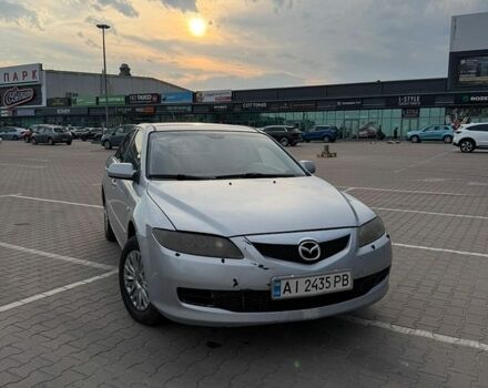 Серый Мазда 6, объемом двигателя 2 л и пробегом 383 тыс. км за 3900 $, фото 1 на Automoto.ua