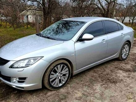 Серый Мазда 6, объемом двигателя 2 л и пробегом 348 тыс. км за 6450 $, фото 1 на Automoto.ua