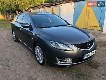 Серый Мазда 6, объемом двигателя 2 л и пробегом 220 тыс. км за 8150 $, фото 1 на Automoto.ua