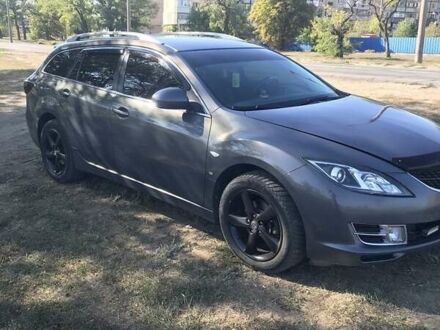 Серый Мазда 6, объемом двигателя 2 л и пробегом 301 тыс. км за 6600 $, фото 1 на Automoto.ua