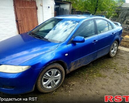 Синий Мазда 6, объемом двигателя 2 л и пробегом 350 тыс. км за 3000 $, фото 2 на Automoto.ua