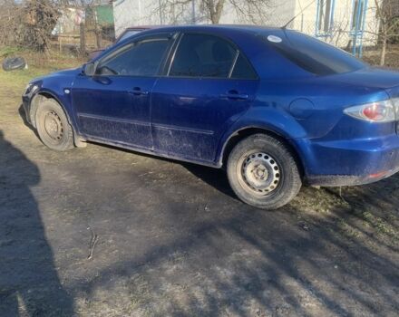 Синий Мазда 6, объемом двигателя 2 л и пробегом 350 тыс. км за 1800 $, фото 1 на Automoto.ua